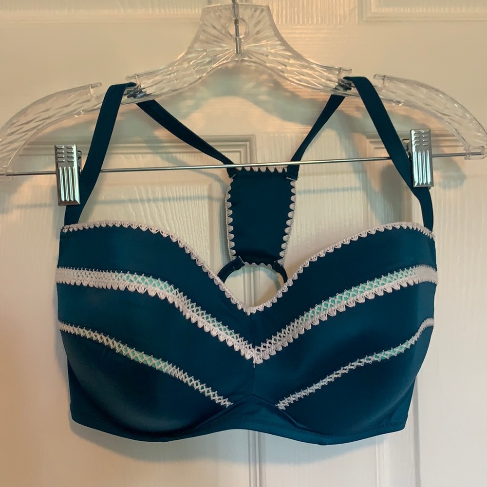 Teal bikini top